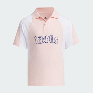 阿迪达斯正品 潮流翻领POLO衫 2025夏季 经典 JM3444 小童时尚 Adidas