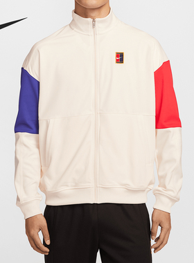 Nike/耐克正品Court Heritage男士薄绒网球外套FZ6926-110