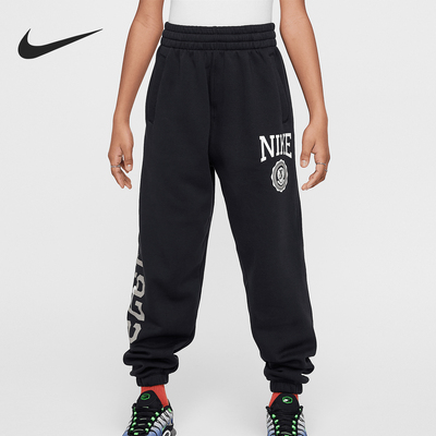Nike/耐克正品秋冬新款大童运动休闲宽松加绒长裤HJ3374-010