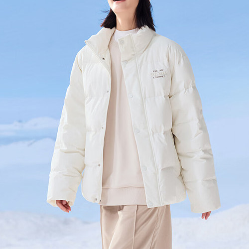 Skechers/斯凯奇正品2024冬季新款男女立领保暖防风羽绒服