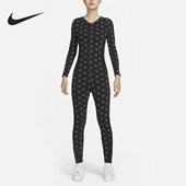 针织紧身印花女子运动连体衣DV8063 春新款 010 耐克正品 Nike