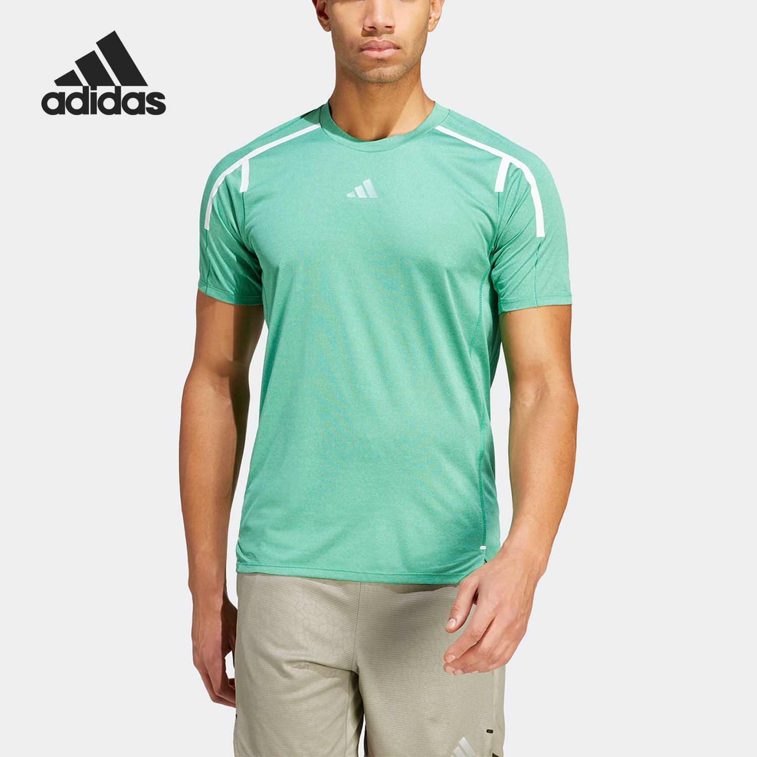 Adidas/阿迪达斯男子健身短袖