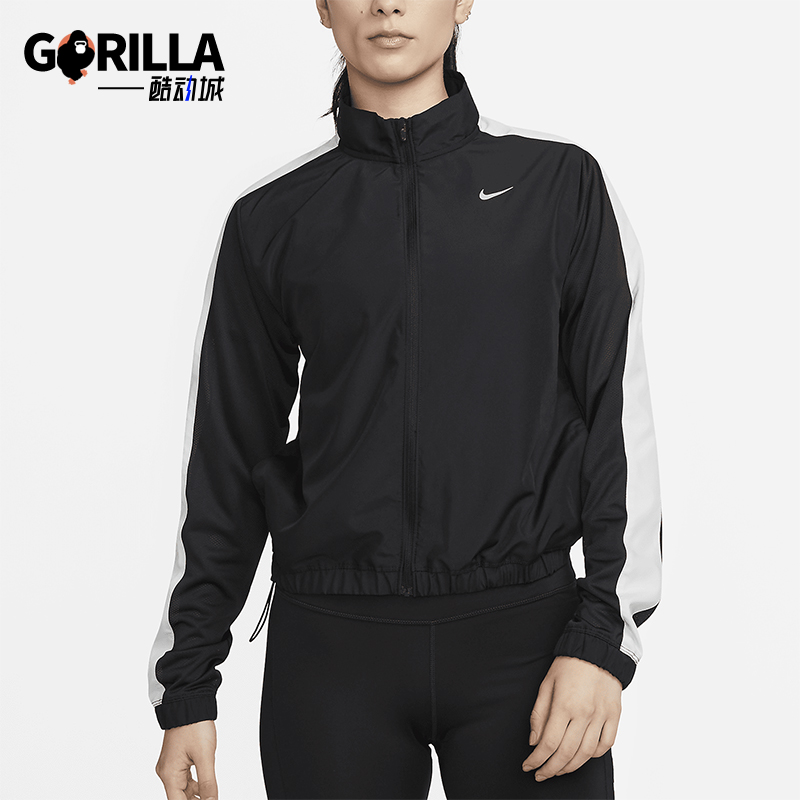 Nike/耐克正品Dri-FIT女士户外跑步立领拼接运动外套DX1038-010