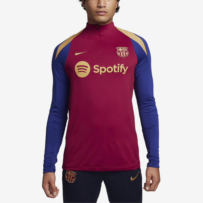 Nike/耐克正品Dri-FIT男士运动半拉链训练经典长袖T恤FJ5531-621