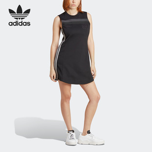 女子运动无袖 Adidas 阿迪达斯官方正品 三叶草新款 连衣裙HR3419