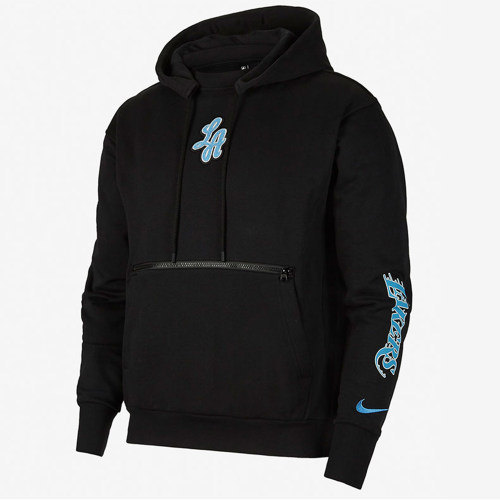 Nike/耐克正品洛杉矶湖人队男子篮球运动卫衣套头连帽卫衣CN1813
