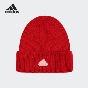 Adidas LOGO BEANIE女士保暖针织运动帽JW1626 阿迪达斯正品