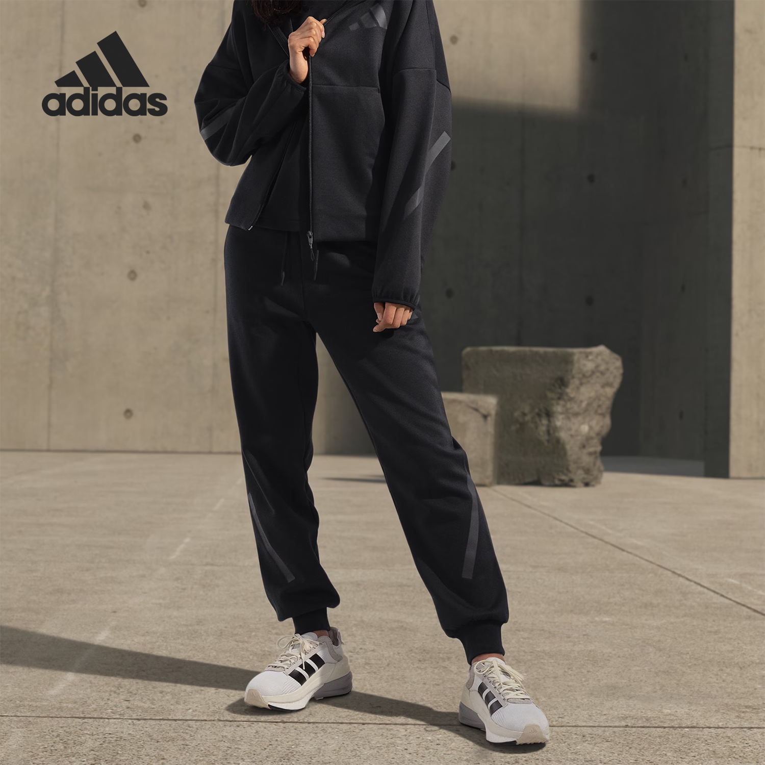 Adidas/阿迪达斯正品W Z.N.E. PT女士训练针织长裤 .JE7842
