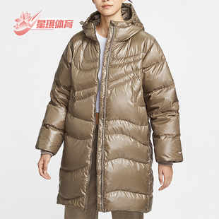 女士拉链户外防风保暖羽绒服HV2752 2025冬季 214 耐克正品 Nike