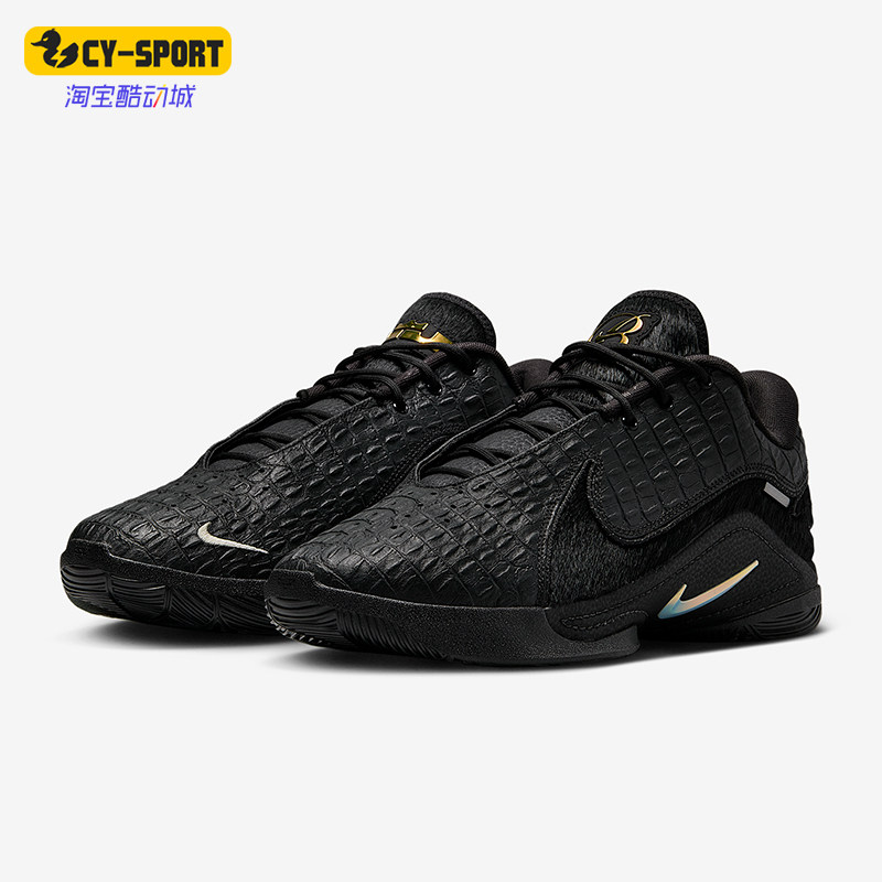 Nike/耐克正品JORDAN新款男黑金色实战赛场经典篮球鞋IB3865-001