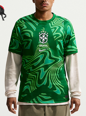Nike/耐克正品Dri-FIT男士时尚球迷版复古足球短袖T恤IB5267-302