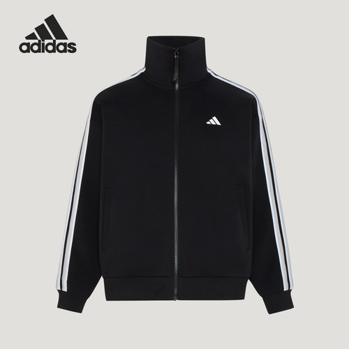 Adidas/阿迪达斯正品女士宽松休闲针织拉链夹克外套KZ1551