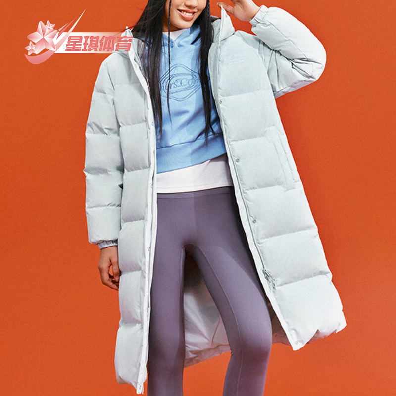 斯凯奇女士保暖长款羽绒服