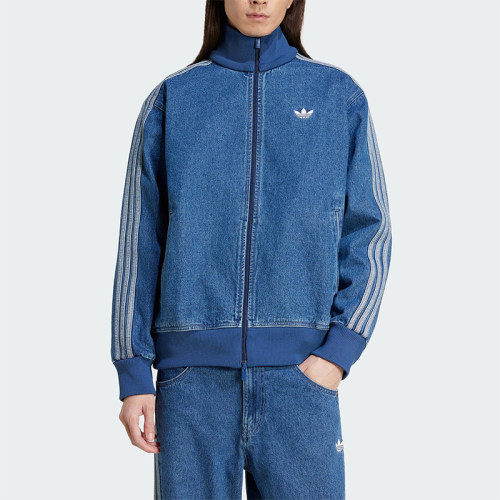 Adidas/阿迪达斯正品三叶草男士经典立领牛仔短款外套JC6233