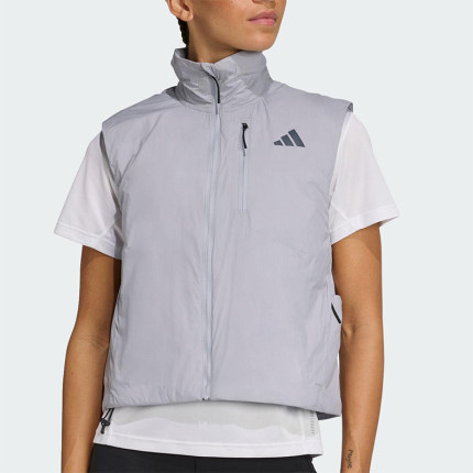 Adidas/阿迪达斯正品2025秋季款女士梭织保暖跑步棉马甲JP3848