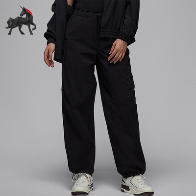 Nike/耐克正品JORDAN女士耐穿梭织宽松运动休闲长裤HQ8893-010
