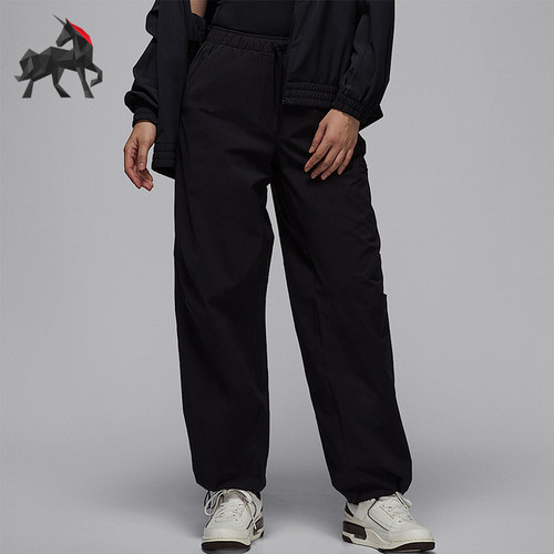 Nike/耐克正品JORDAN女士耐穿梭织宽松运动休闲长裤HQ8893-010