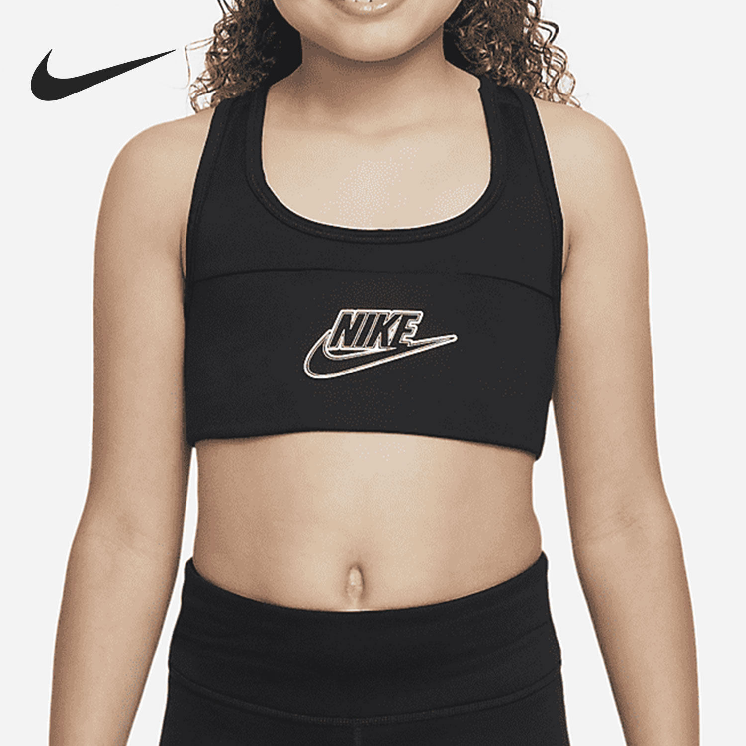 Nike/耐克正品夏季新款大童女子休闲透气运动内衣DD7960-010