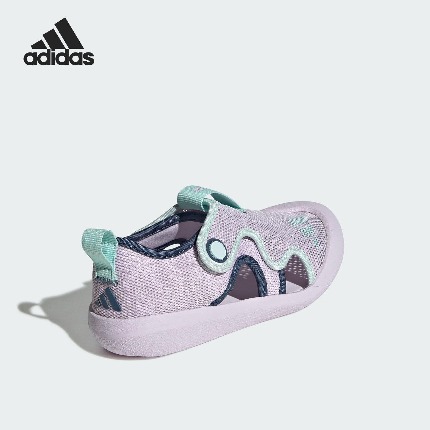 Adidas/阿迪达斯正品春季款大童魔术贴透气沙滩凉鞋JQ2283