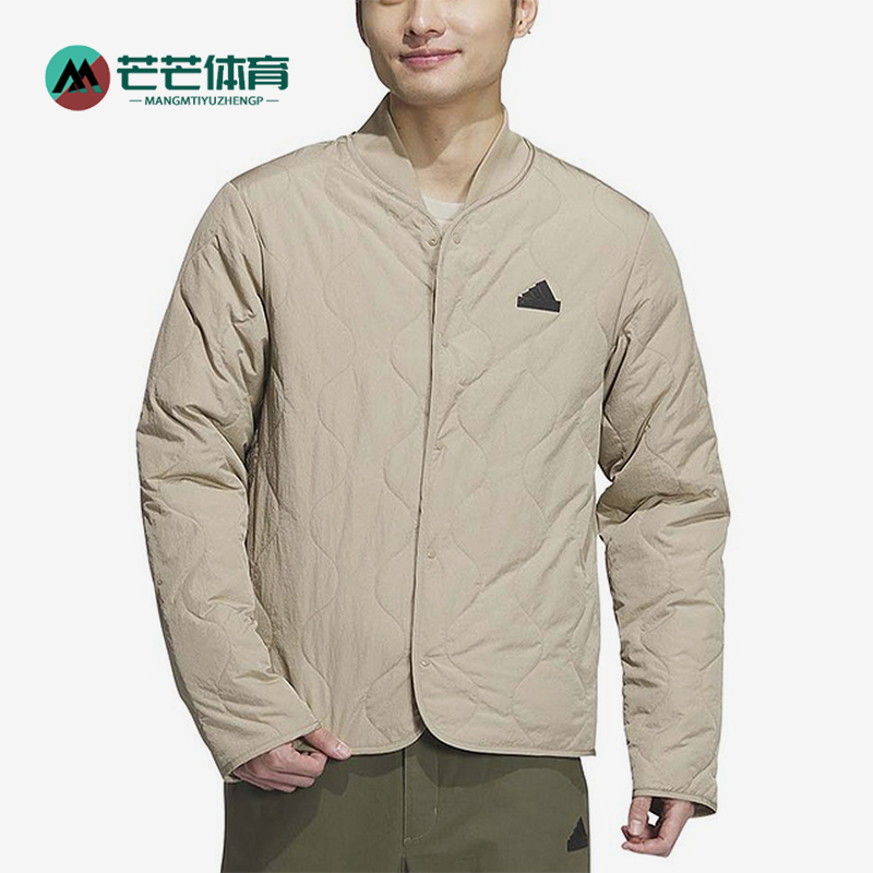 阿迪达斯男士保暖运动休闲棉服
