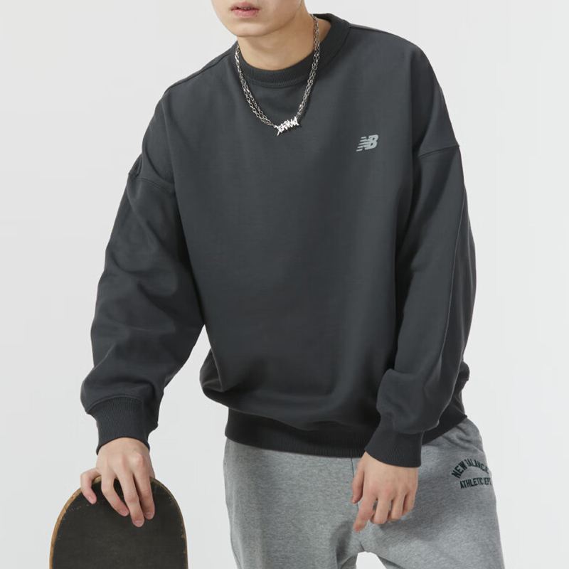 New Balance/NB正品2025新款男子户外休闲卫衣套头衫AMT41330-ACK