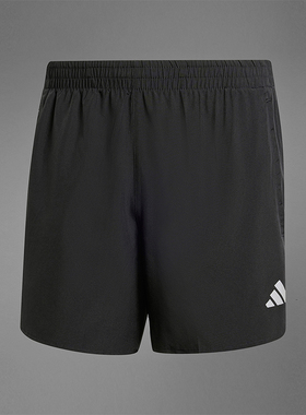 Adidas/阿迪达斯正品RunItSHORTS新款男黑色经典跑步短裤IL7232