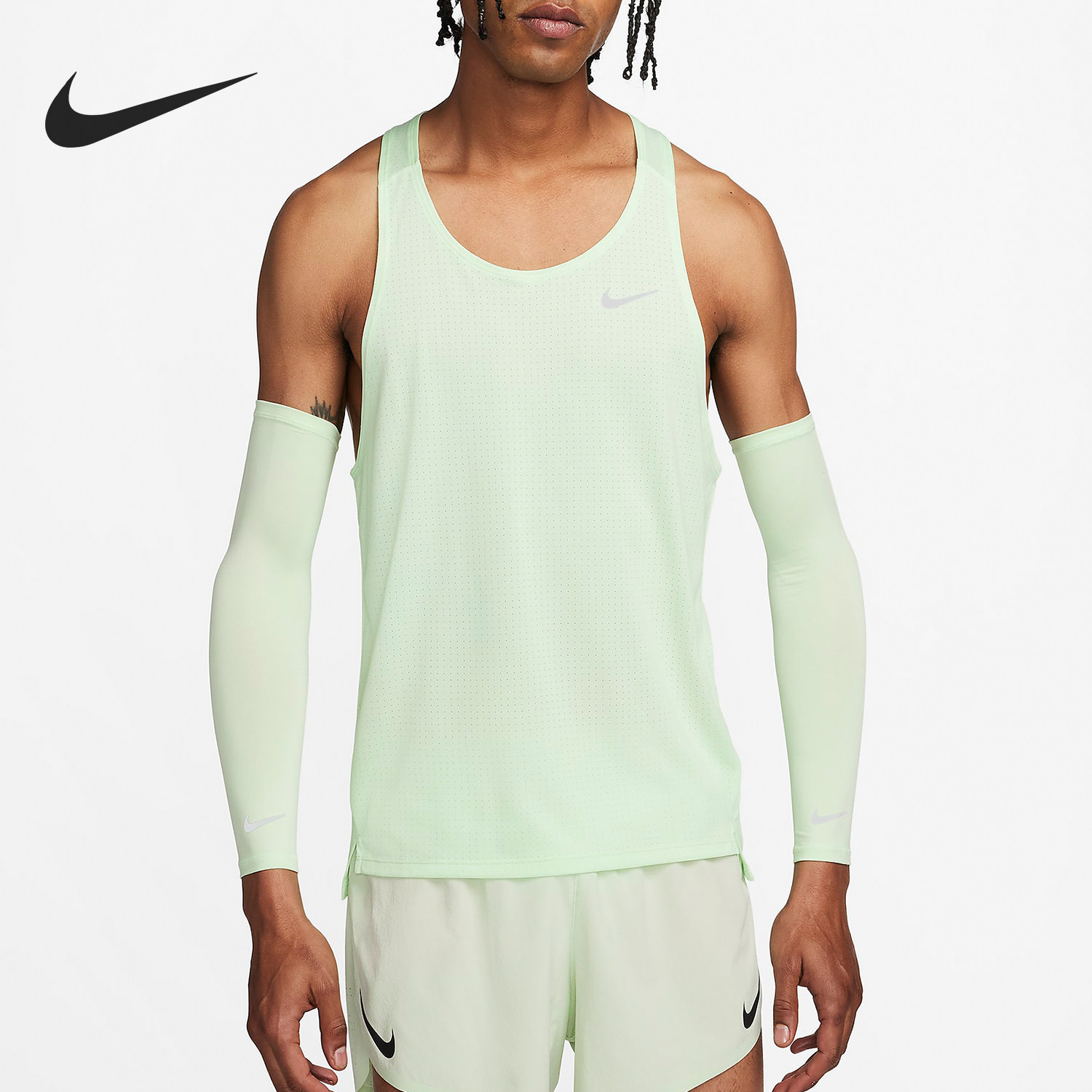 Nike/耐克官方正品新款男女款轻便透气跑步运动臂套DX7120-323