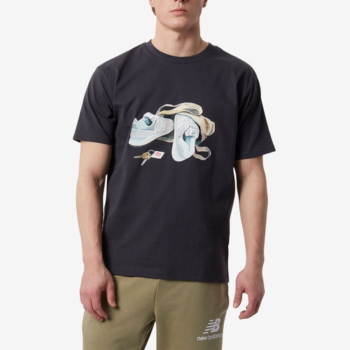 New Balance新百伦正品男短袖印花圆领透气运动T恤MT23554-PHM