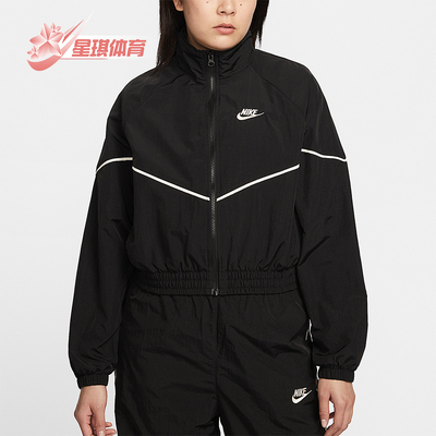 Nike/耐克正品Sportswear女士透气梭织短款经典夹克IM8028-011