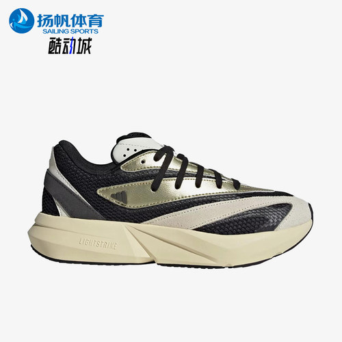 Adidas/阿迪达斯正品LIGHTBLAZE新款女经典黑米白色跑步鞋JR7209