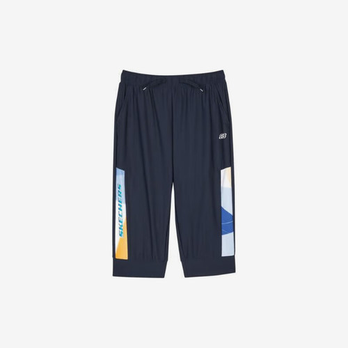 Skechers/斯凯奇正品夏季新款男童时尚透气针织七分运动裤