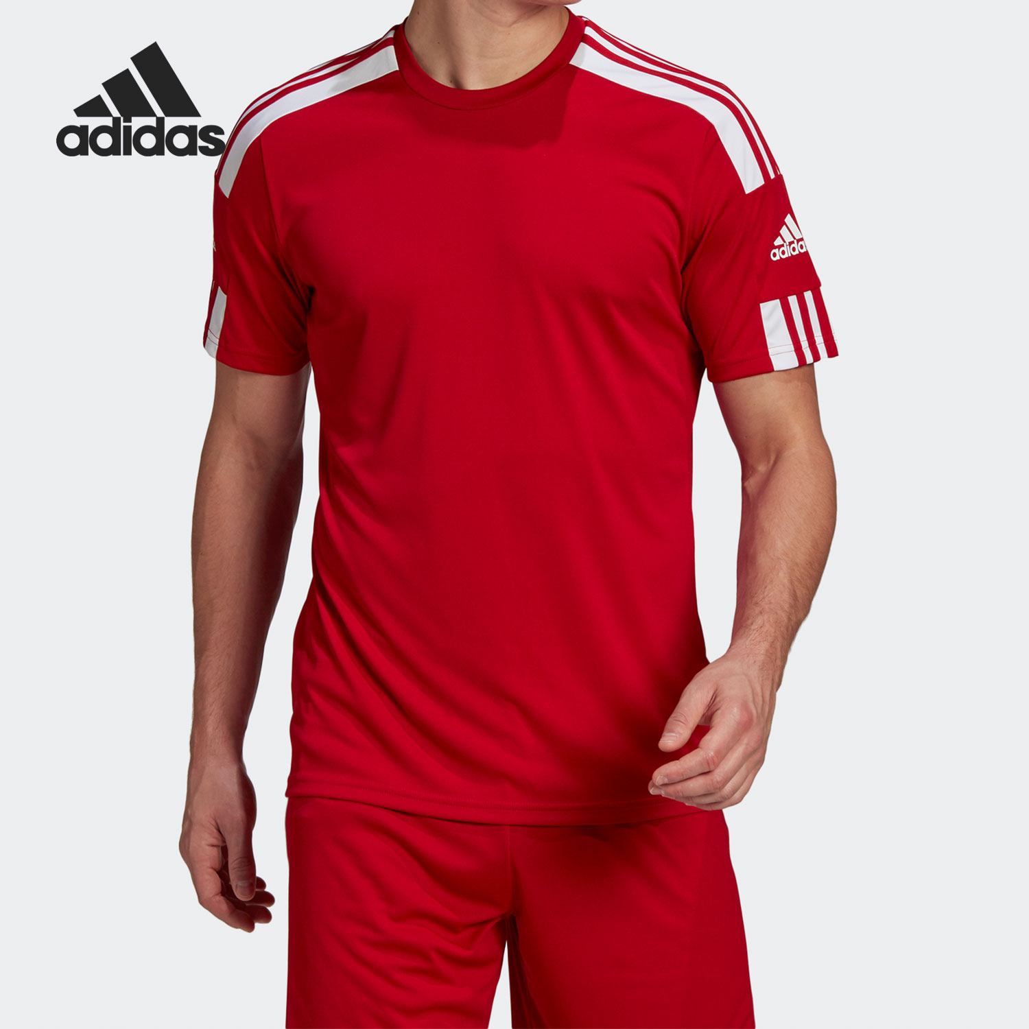 Adidas/阿迪达斯正品男子圆领修身足球运动短袖球衣 GN5722