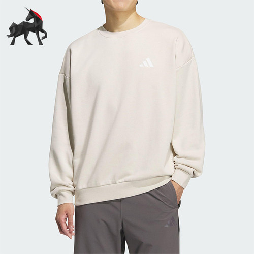 Adidas/阿迪达斯正品V GFX CREW 2男女宽松圆领针织卫衣KF5193