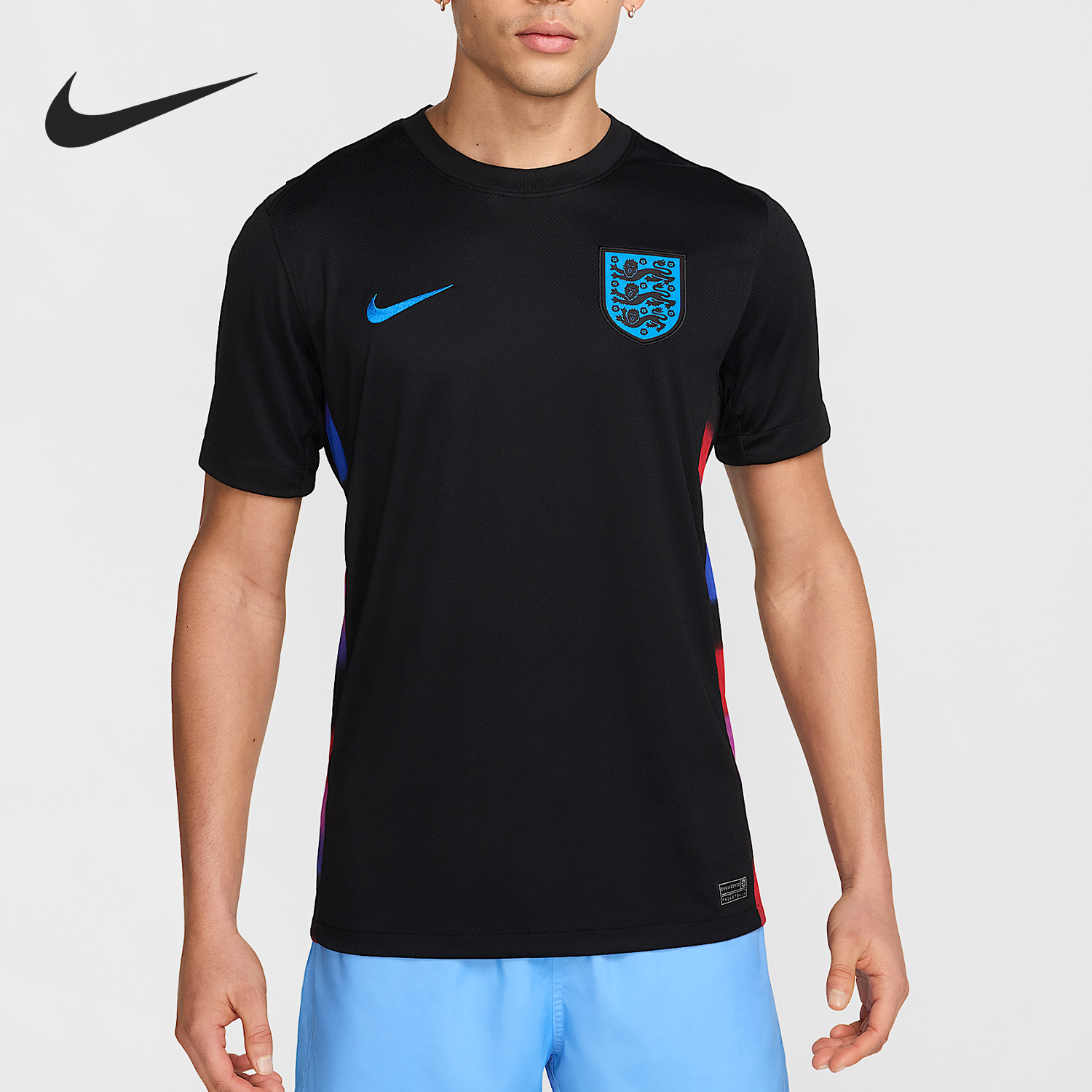 Nike/耐克官方正品2025夏季款男士足球训练套头短袖FZ9022-010