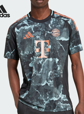 Adidas/阿迪达斯官方正品当季新款男士圆领吸湿排汗短袖T恤IZ3130