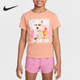 耐克正品 透气短袖 2025夏季 Nike 款 小童柔软印花时尚 II2420 844