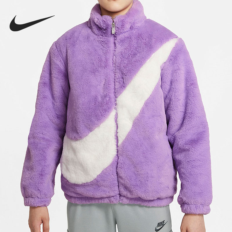 耐克大童毛绒夹克外套