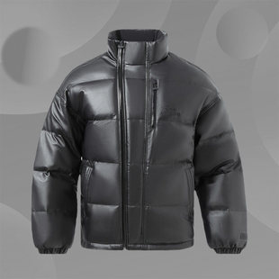 李宁冬新款男子星球大战皮面保暖短款运动休闲羽绒服AYMR207