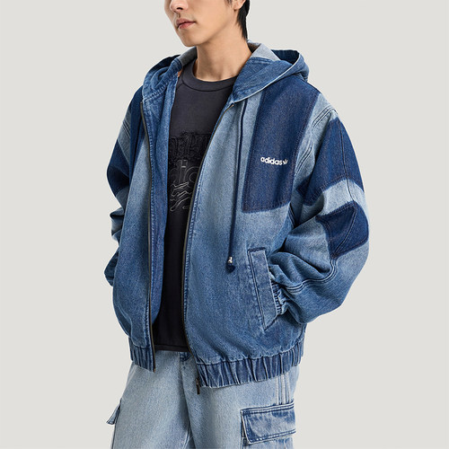 Adidas/阿迪达斯正品三叶草男士亲肤时尚宽松日常休闲外套KR5056