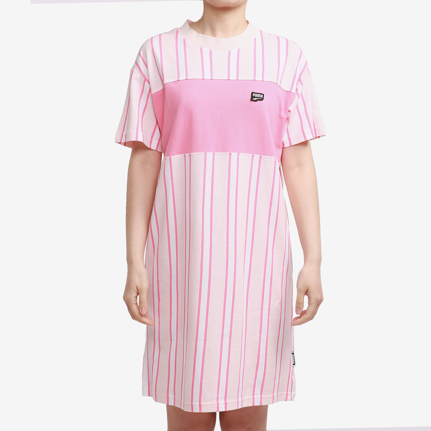 PUMA/彪马正品新款女子秋冬季短袖休闲运动连衣裙 596007-17