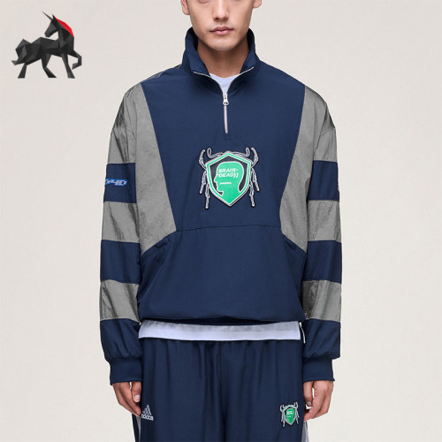Adidas/阿迪达斯正品三叶草TRACKTOP新款出游经典套头衫JZ1055