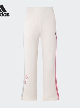 Adidas/阿迪达斯正品冬季新款女子针织阔腿休闲长裤IX5643