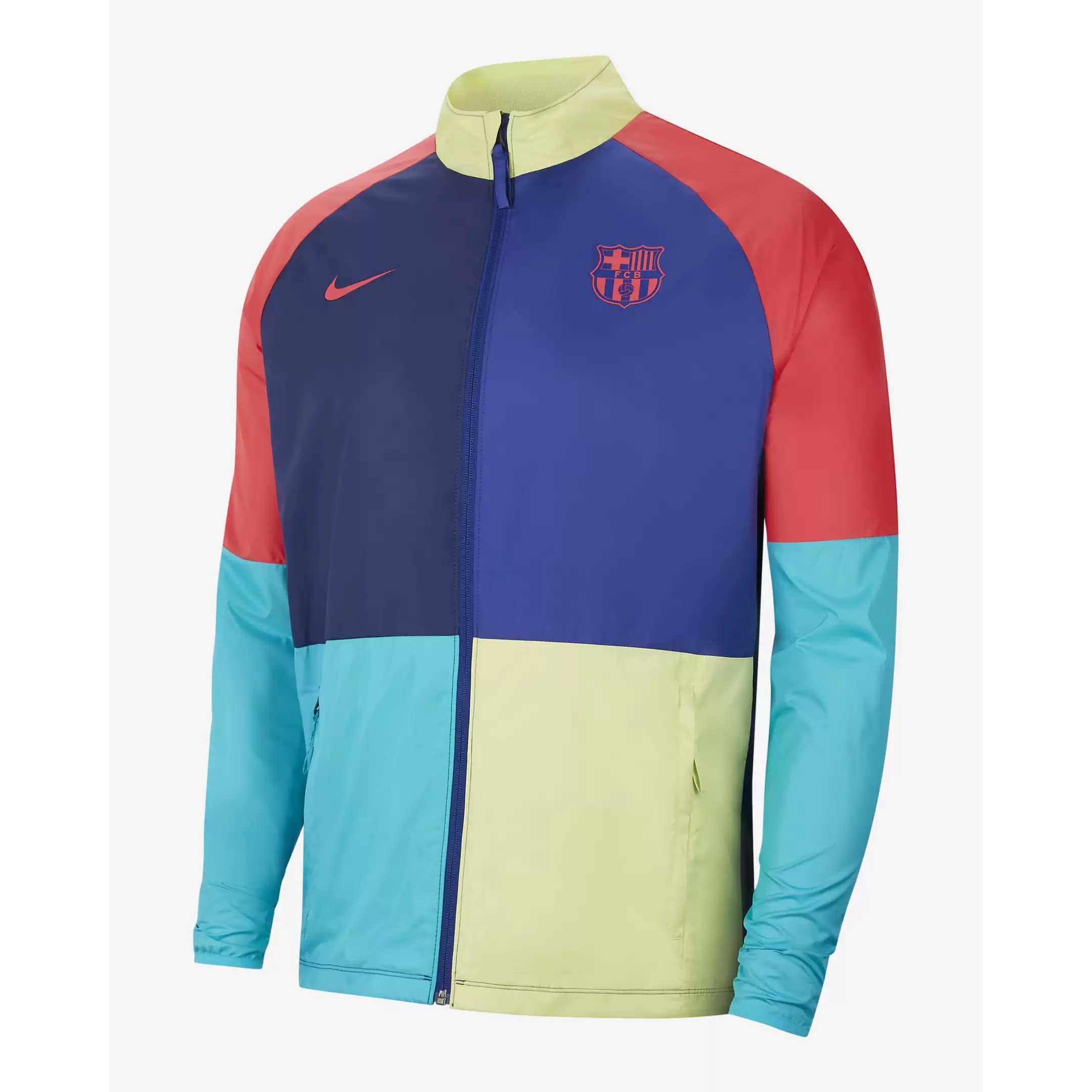 Nike/耐克正品巴萨 AWF 梭织风雨夹克男子经典舒适外套CI9529-457