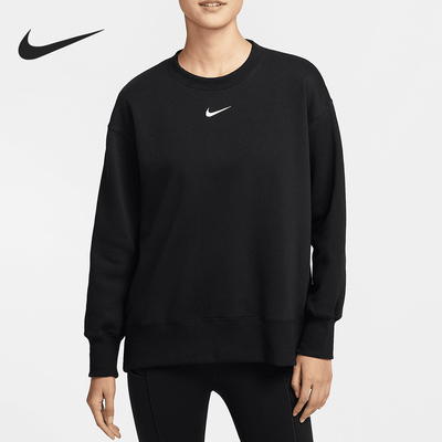 Nike/耐克正品春季新款女士加绒保暖宽松圆领卫衣FZ4271-010