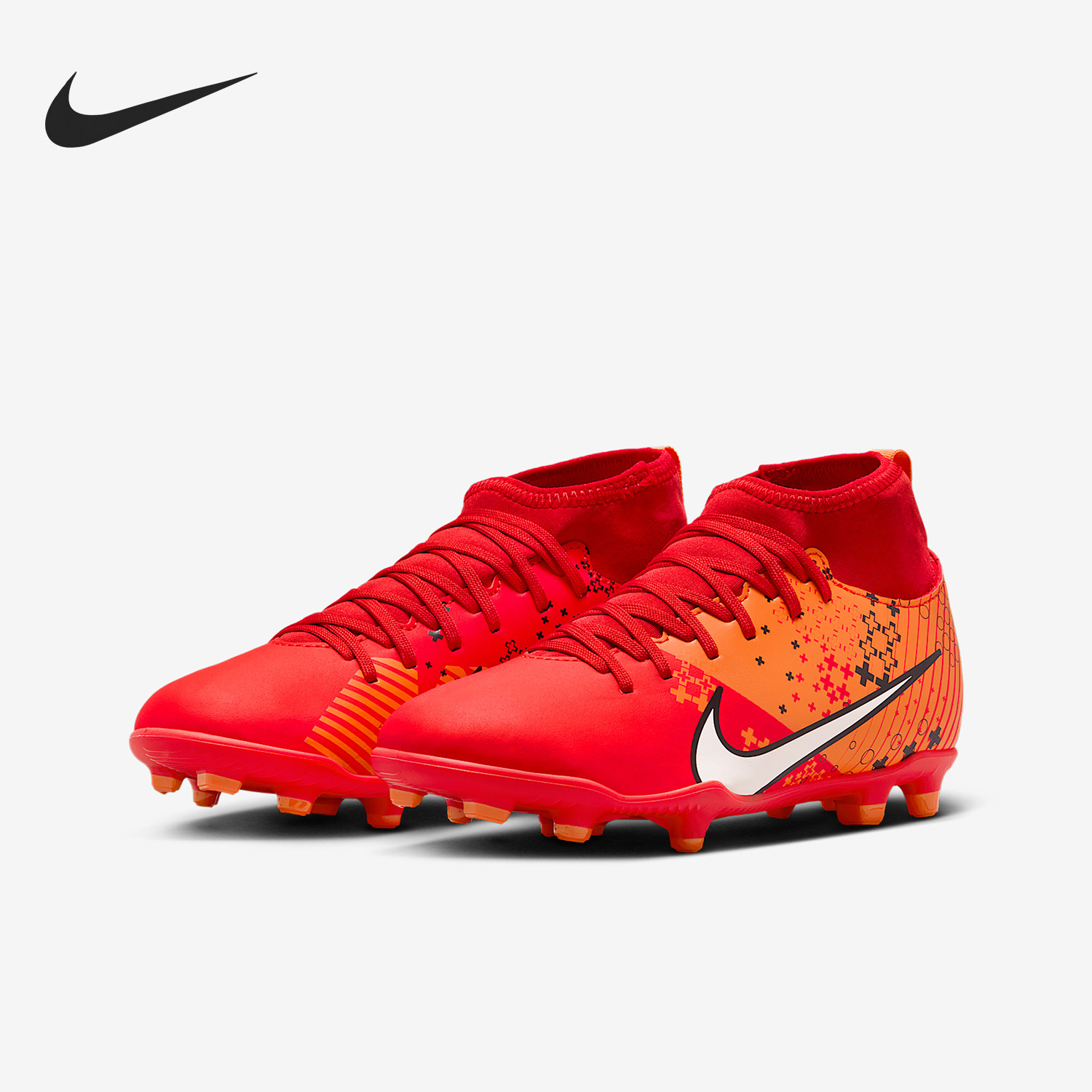 Nike耐克正品Jr.MercurialSuperfly9儿童高帮足球鞋FJ0351-600