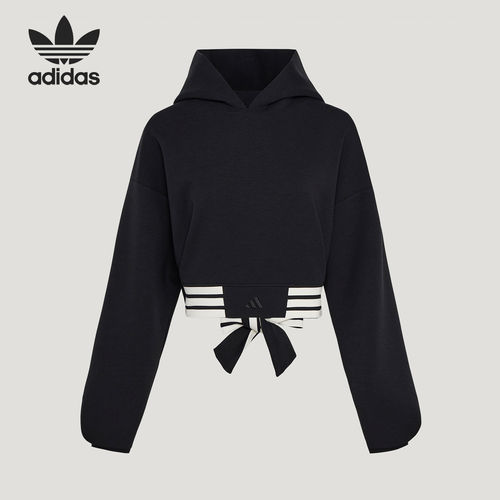 Adidas/阿迪达斯正品三叶草女士短款时尚休闲宽松卫衣KX4642