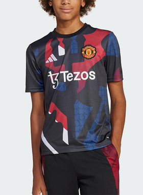 Adidas/阿迪达斯正品2025春夏大童跑步时尚经典透气短袖JD7146