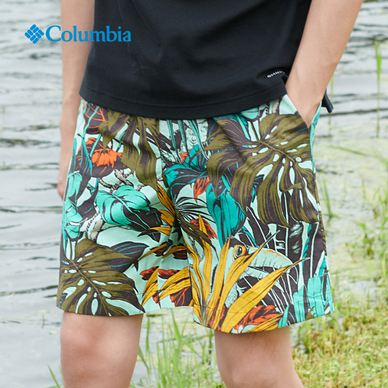 Columbia哥伦比亚正品21春新品城市户外男子防晒拒水短裤AE0757