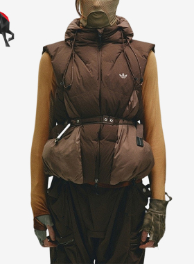 Adidas/阿迪达斯正品三叶草男女保暖时尚复古羽绒马甲IU4840