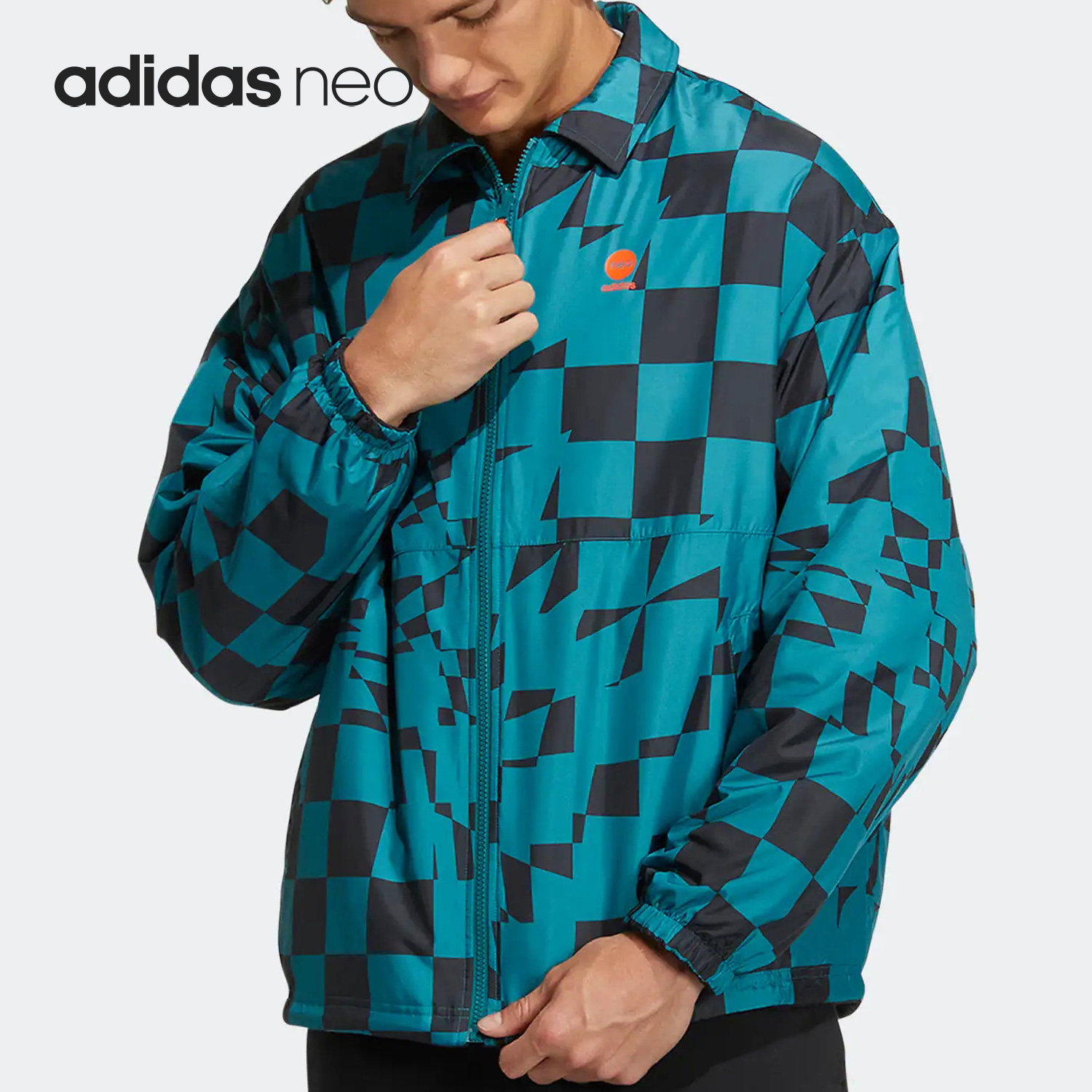 Adidas/阿迪达斯正品Neo男女同款运动时尚双面穿夹克HU1110